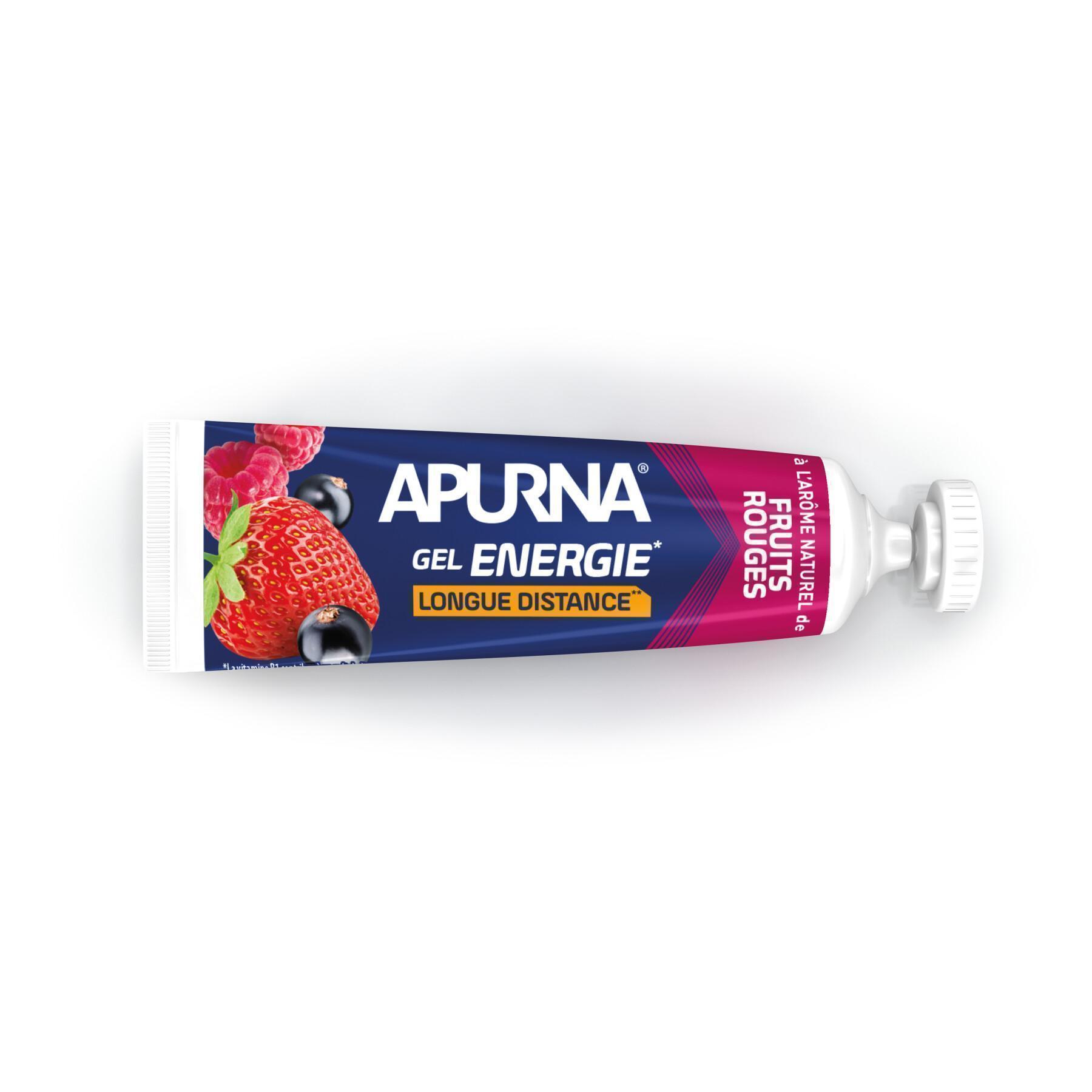 Förpackning med 25 geler Apurna Energie fruits rouges - 35g