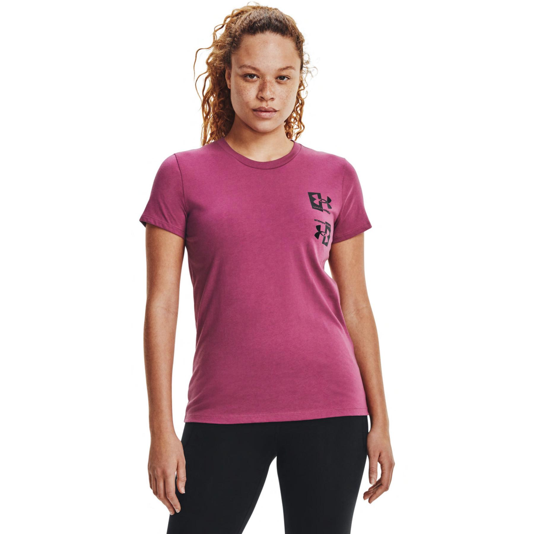 T-shirt för kvinnor Under Armour à manches courtes et motif