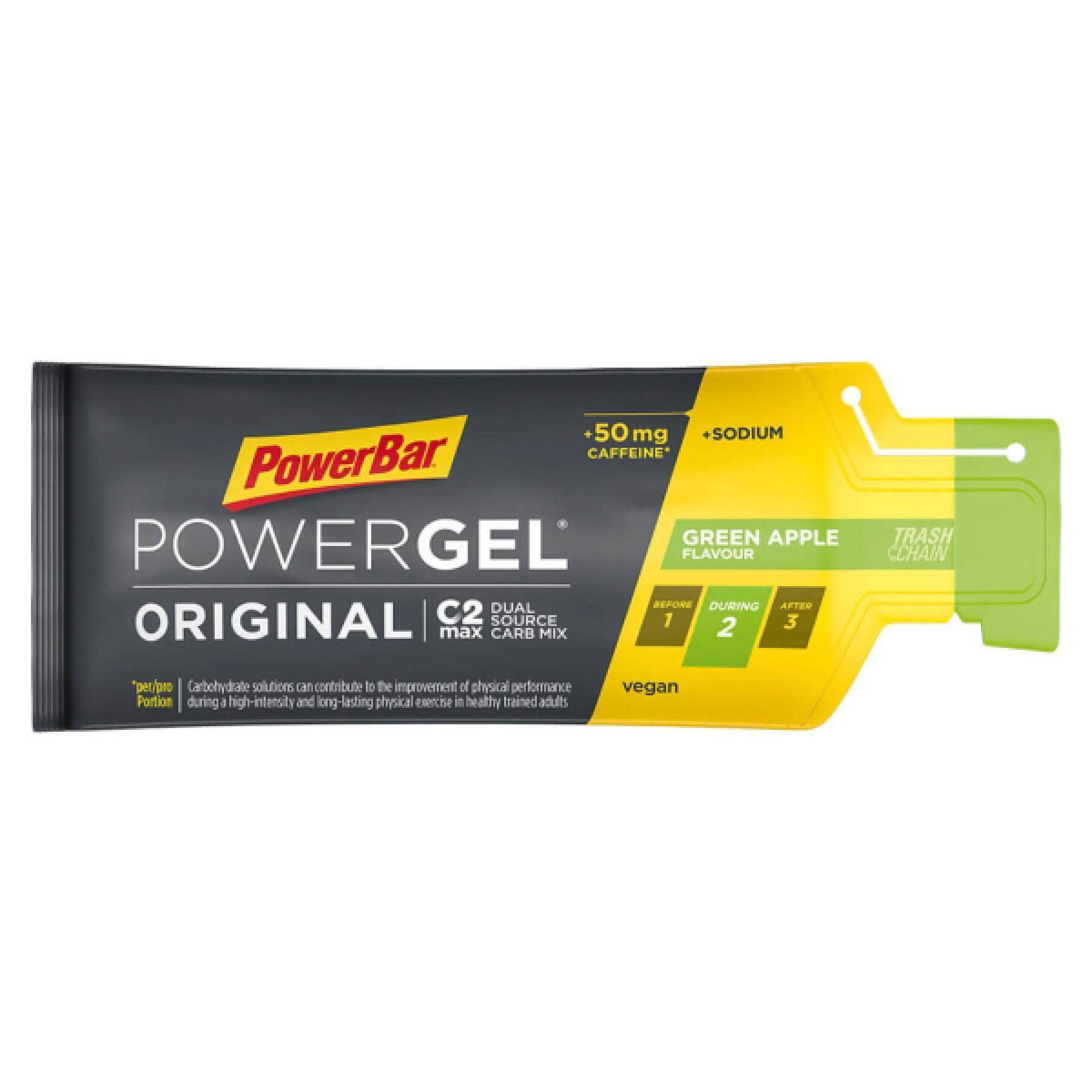 Geler PowerBar PowerGel MultiPack 10 packs of 3+1x41gr Mixed : Strawberry-Banana-Green Apple-Lemon-Lime-Red Fruit Punch