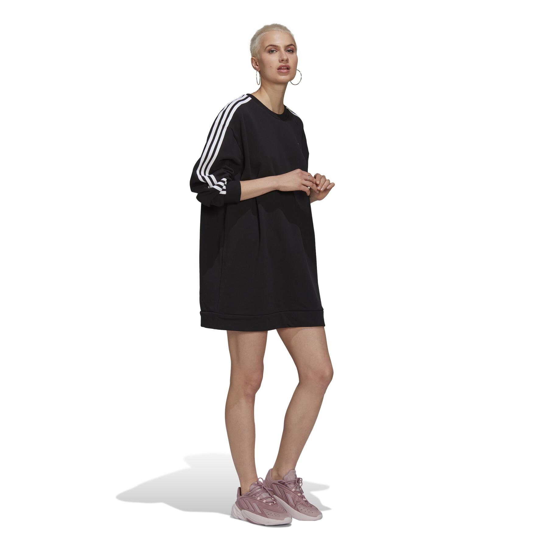 Långärmad sweatshirtklänning för kvinnor adidas Originals Adicolor Classics