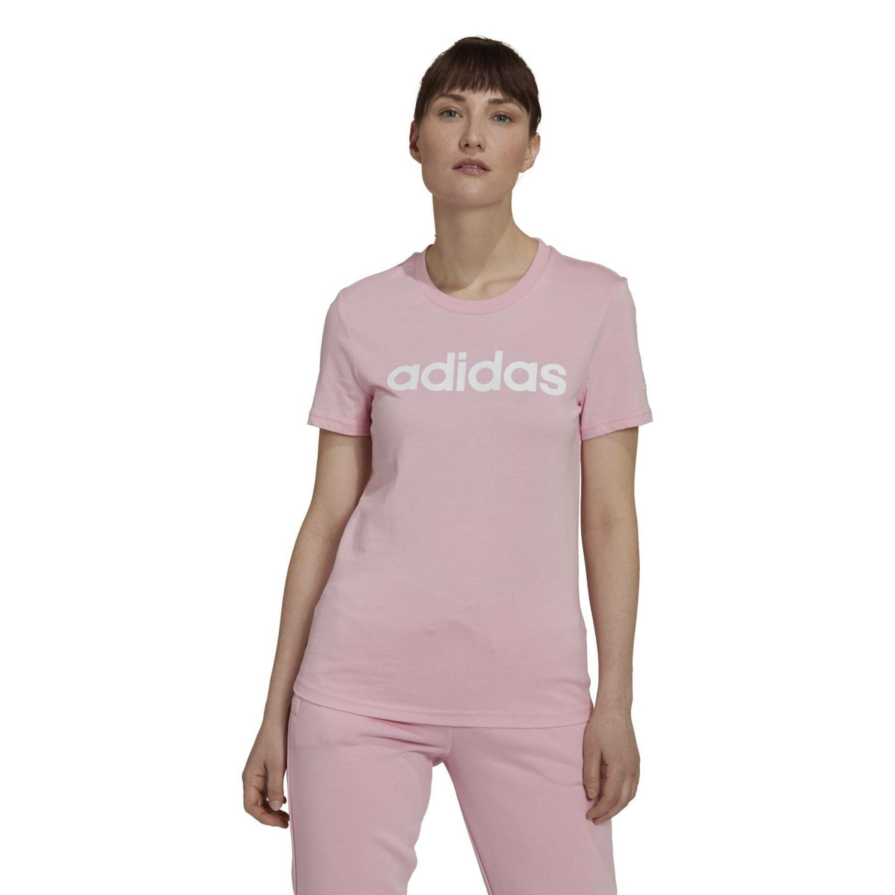 T-shirt med logotyp i smal passform för dam adidas Essentials