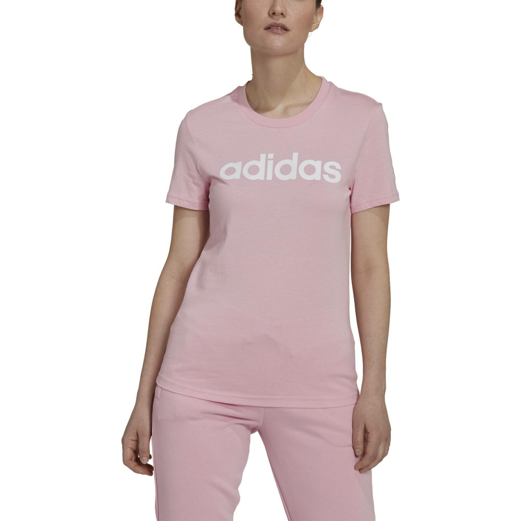 T-shirt med logotyp i smal passform för dam adidas Essentials