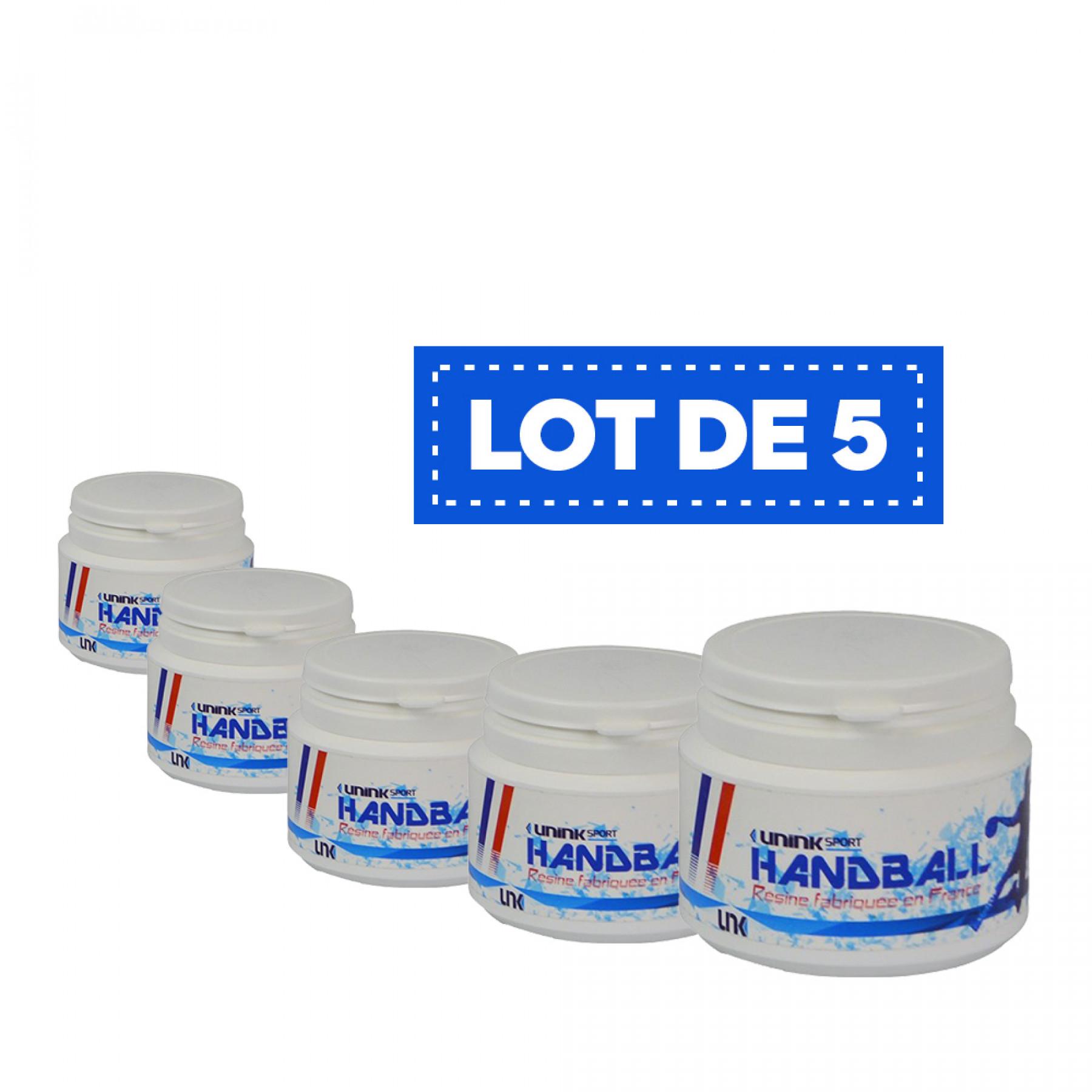 Förpackning med 5 högpresterande vita hartser Sporti France - 100 ml