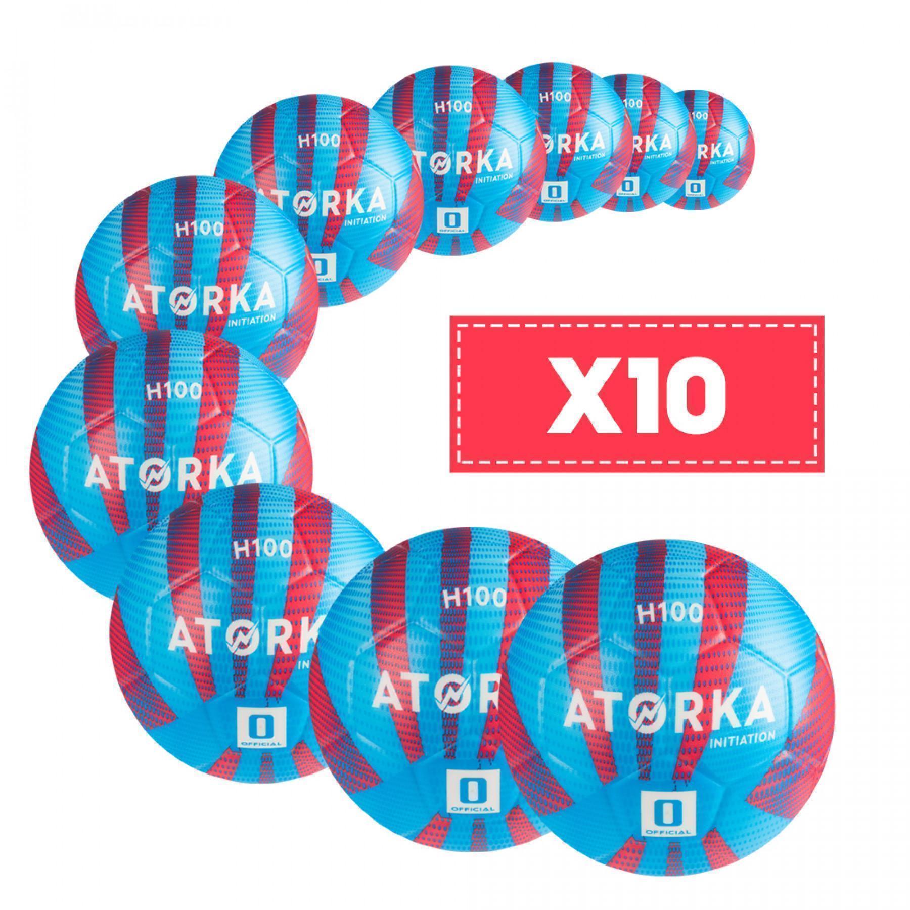 Förpackning med 10 ballonger för barn Atorka H100 Initiation