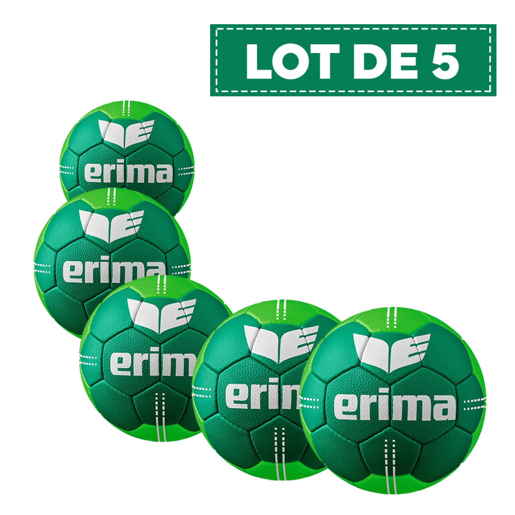Förpackning med 5 ballonger Erima Pure Grip No. 2 Eco