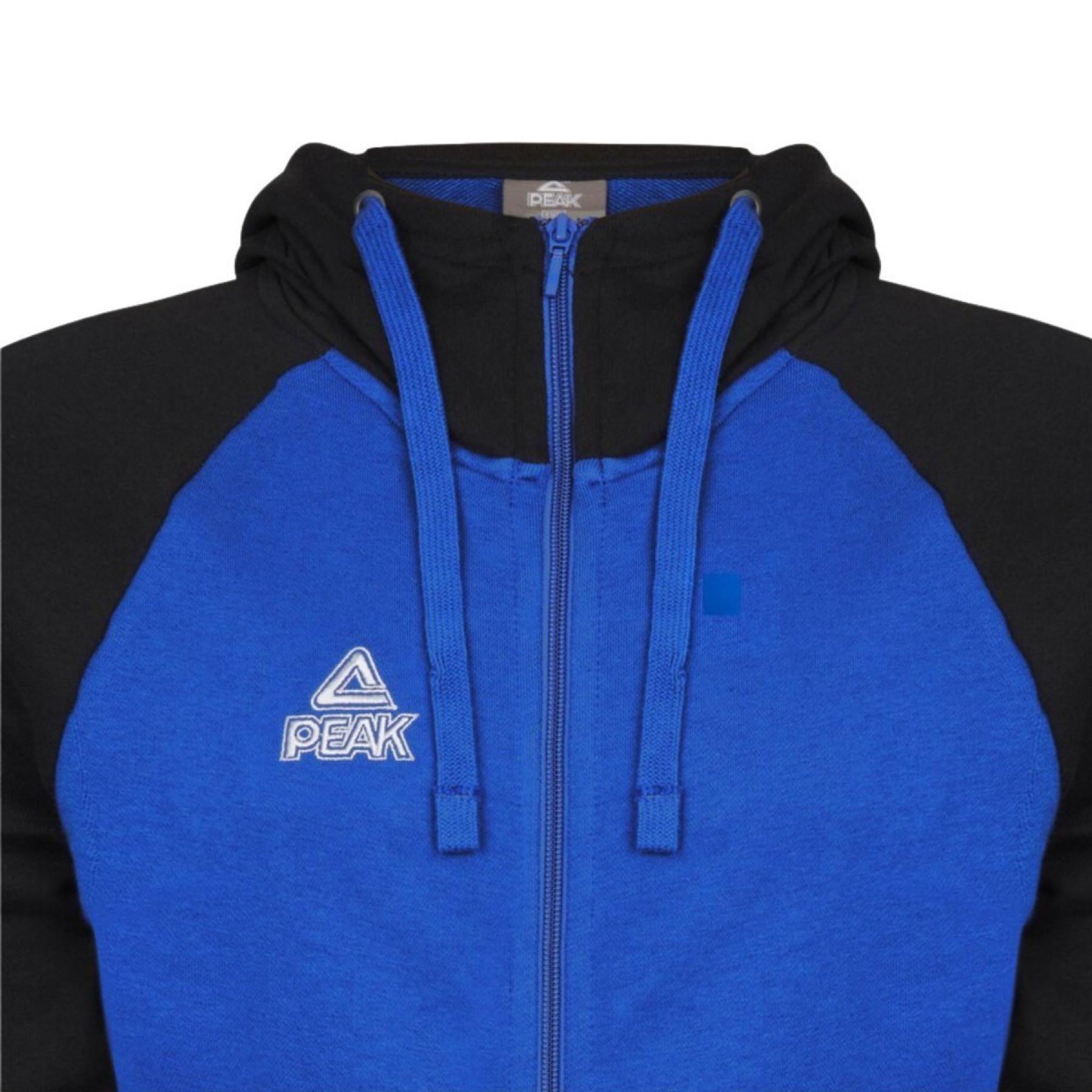 Sweatshirt med huva för barn Peak zip bi-color élite