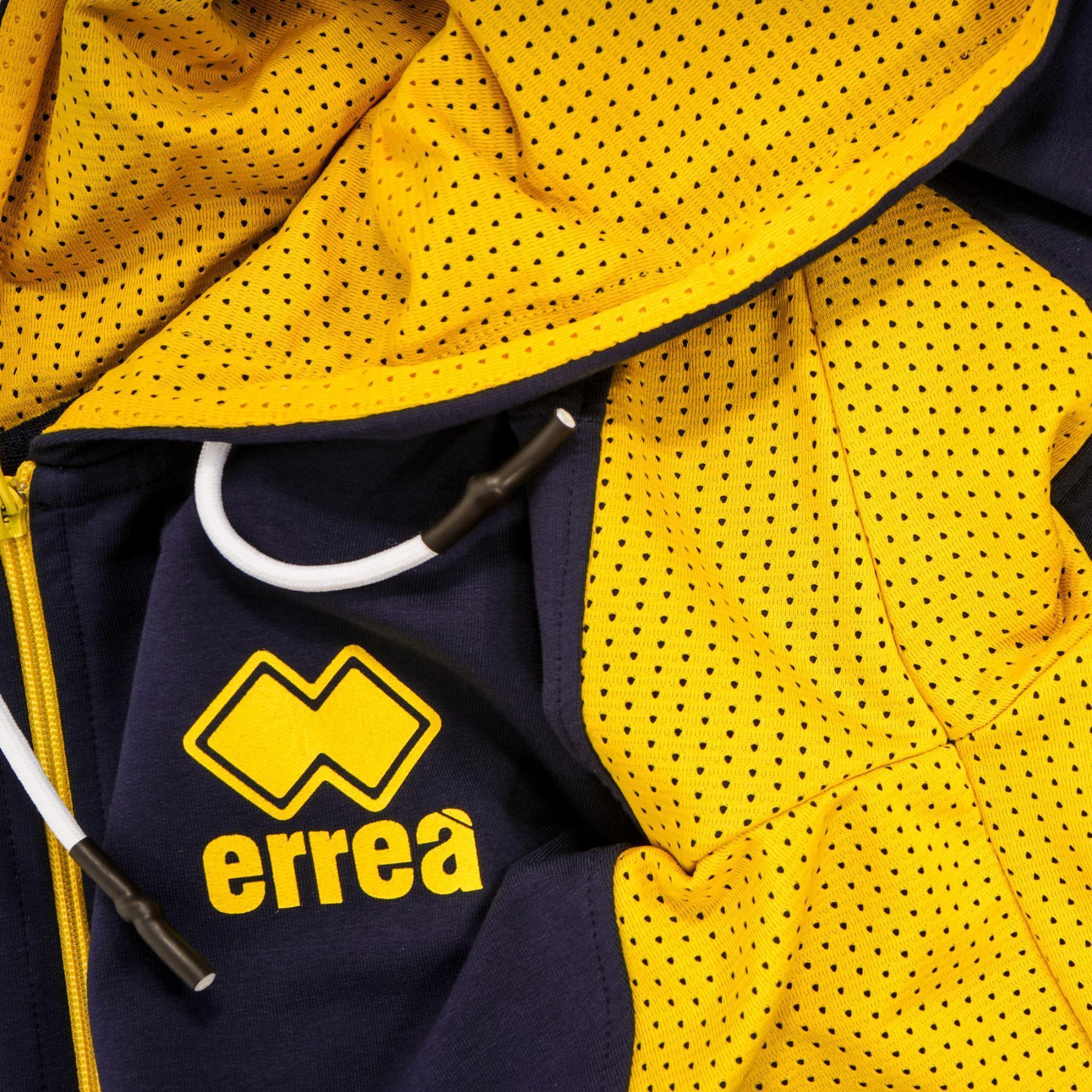Sweatshirt med dragkedja Errea sport inspired logo mesh
