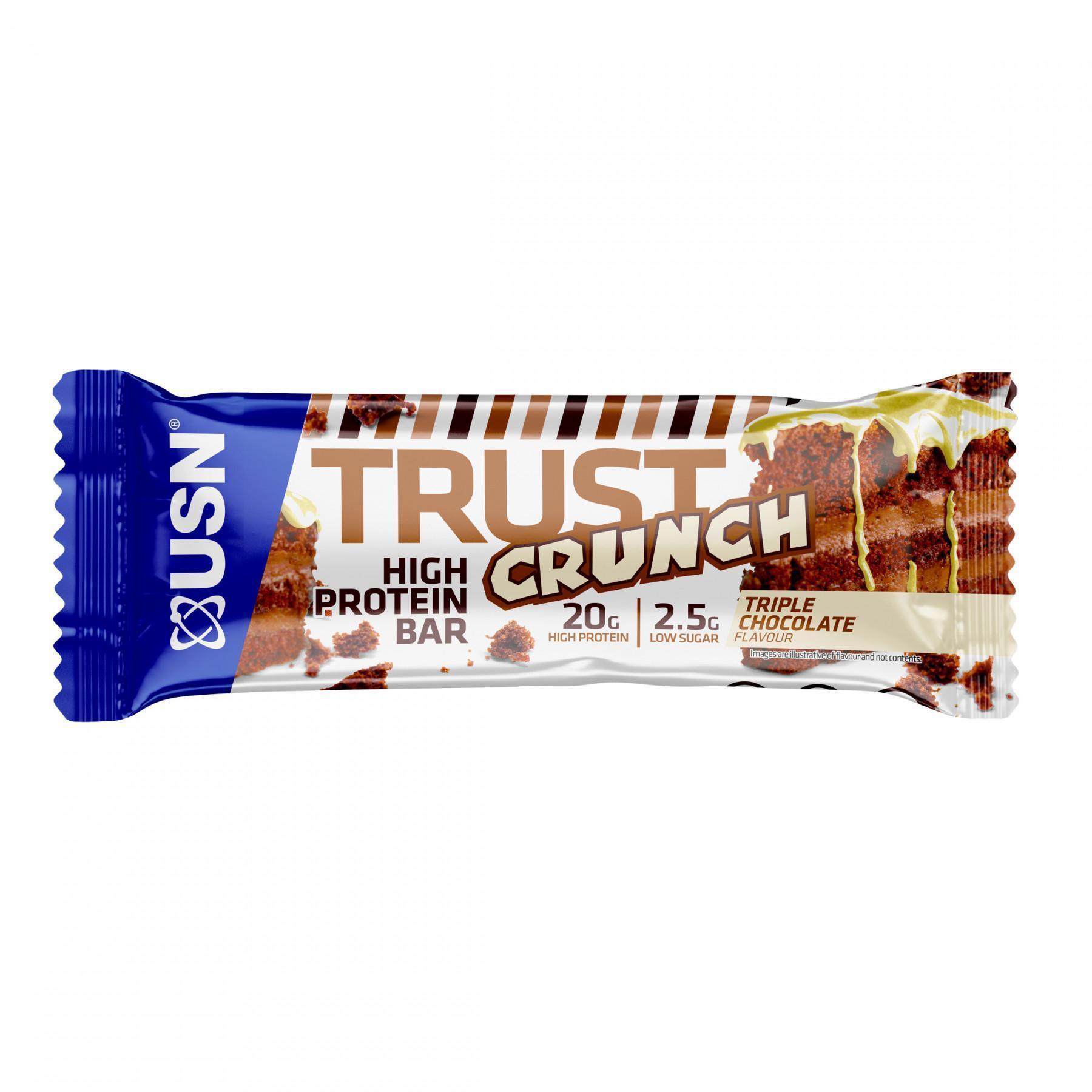 12-pack Trust Crunch trippelchoklad 60 g