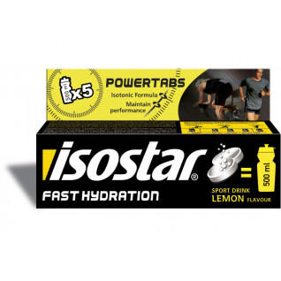 Pastiller Isostar Powertabs Fast Hydration citron (12 tubes)