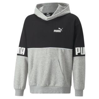 Sweatshirt med huva för barn Puma Power Colorblock TR B