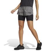 2 i 1-shorts för kvinnor adidas Marimekko Icons 3 Bar Logo