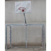 Set med 2 futsal-/handbollsmål med galvaniserad basketkorg Softee Equipment
